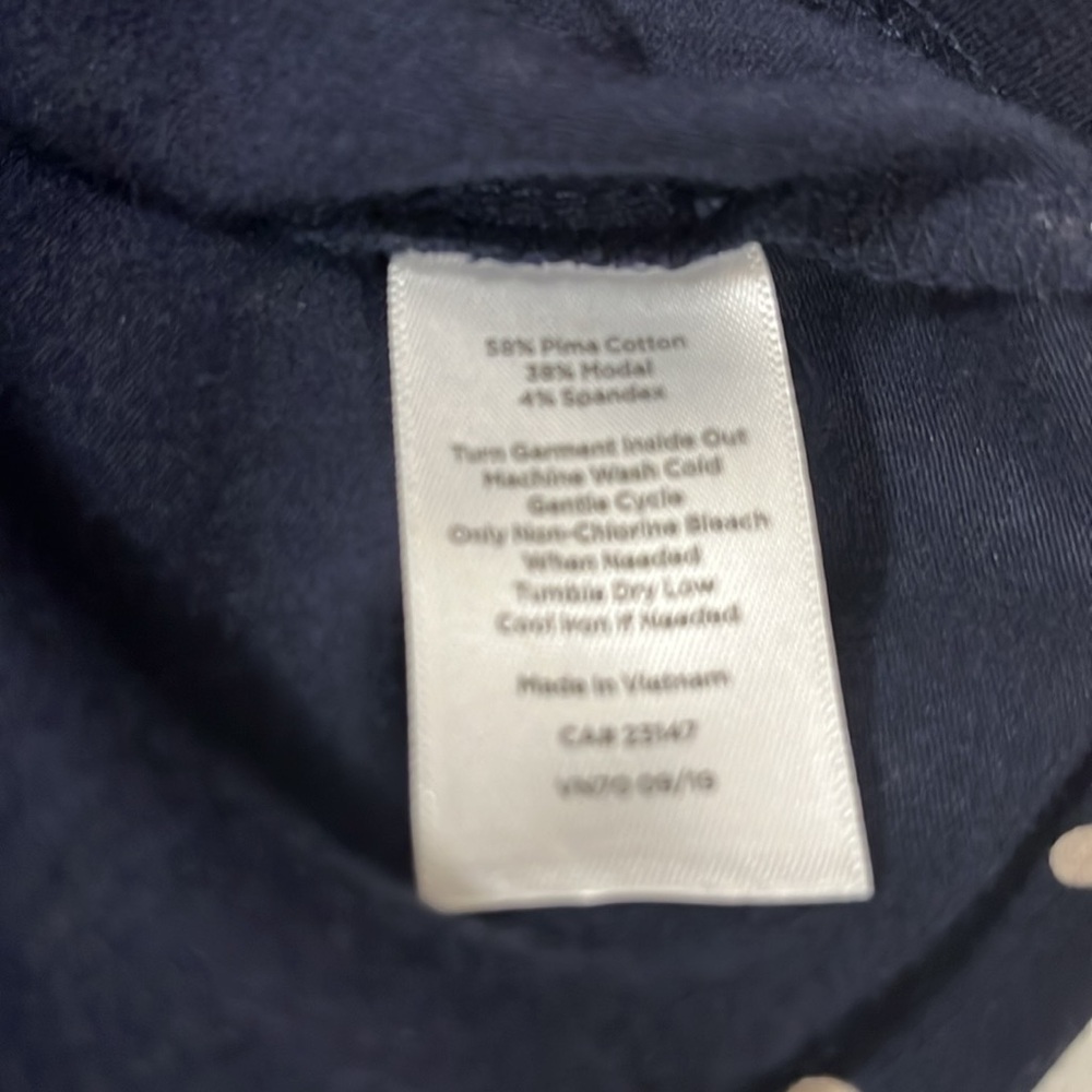 Talbots Navy Dot Tank - Picture 5 of 7
